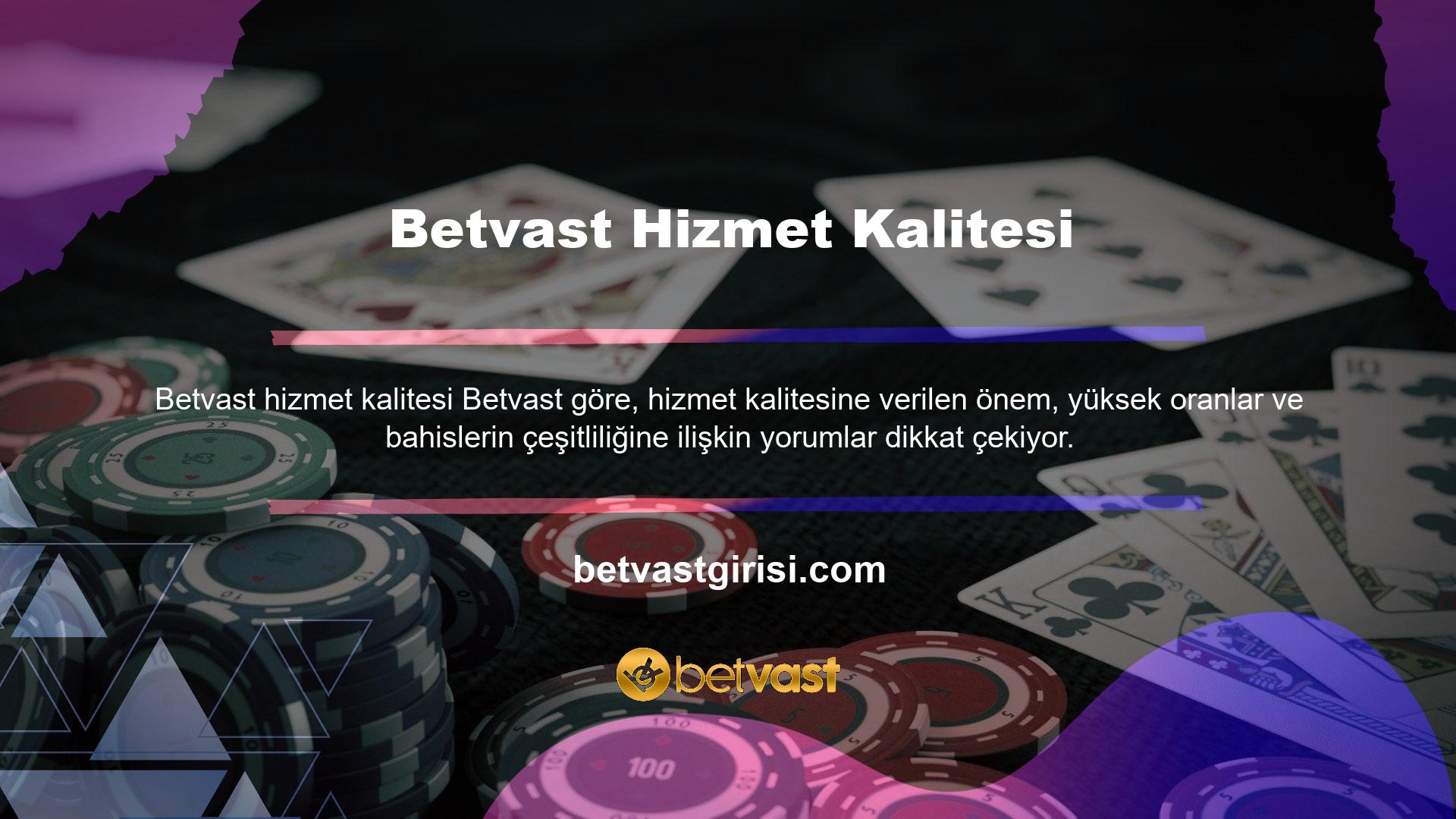 Site, müşterilerine en iyi hizmeti vermek için en iyi ödül ve oyun sağlayıcıları ile çalışır